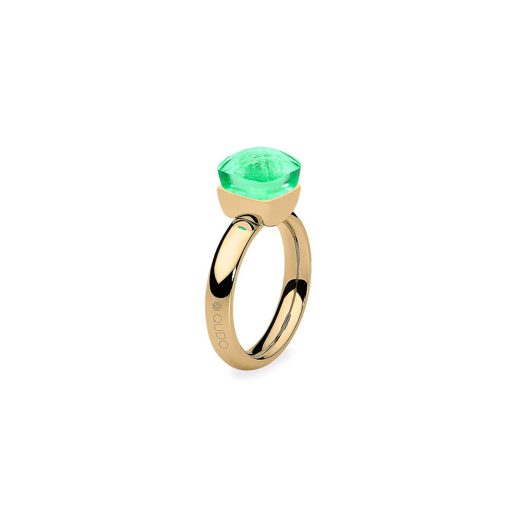 Firenze Ring in Gold - Neon Green