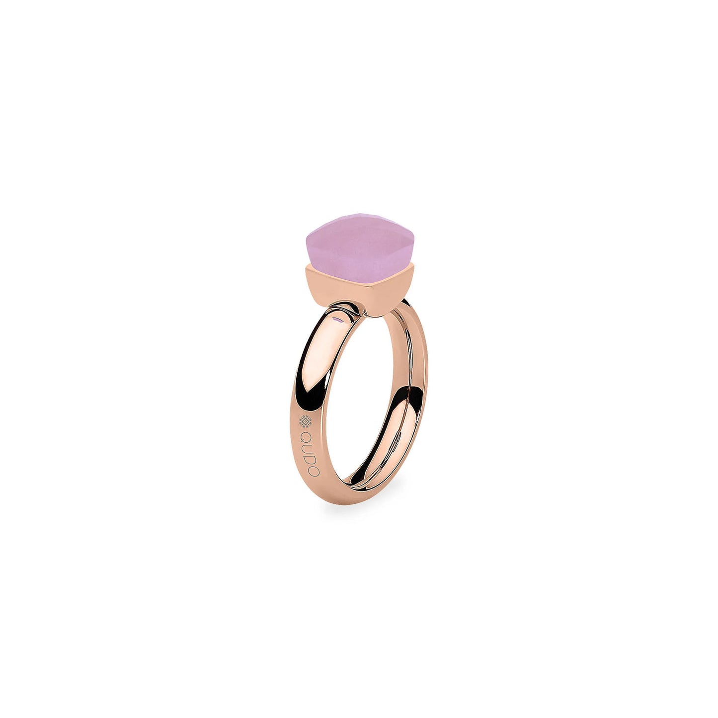Firenze Ring in Rose Gold - Dark Rose Opal