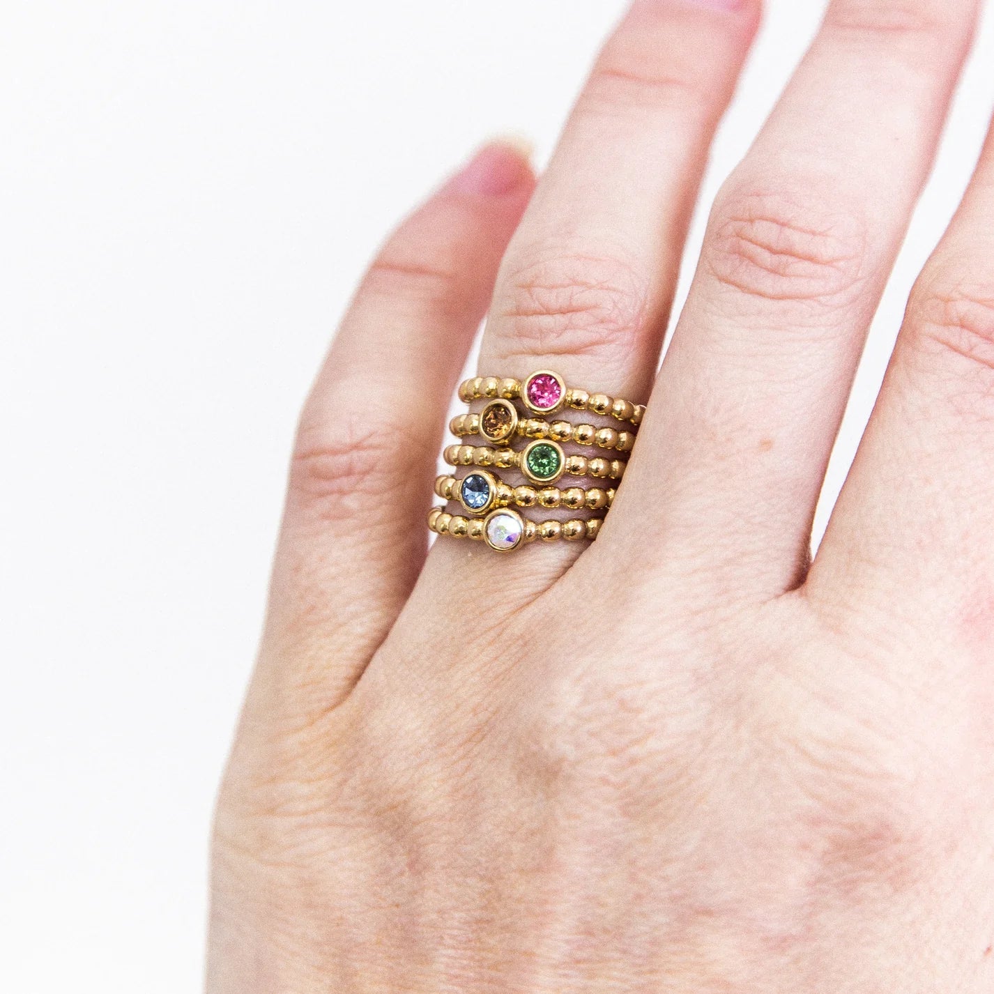 Matino Deluxe Ring in Rose Gold - Rose
