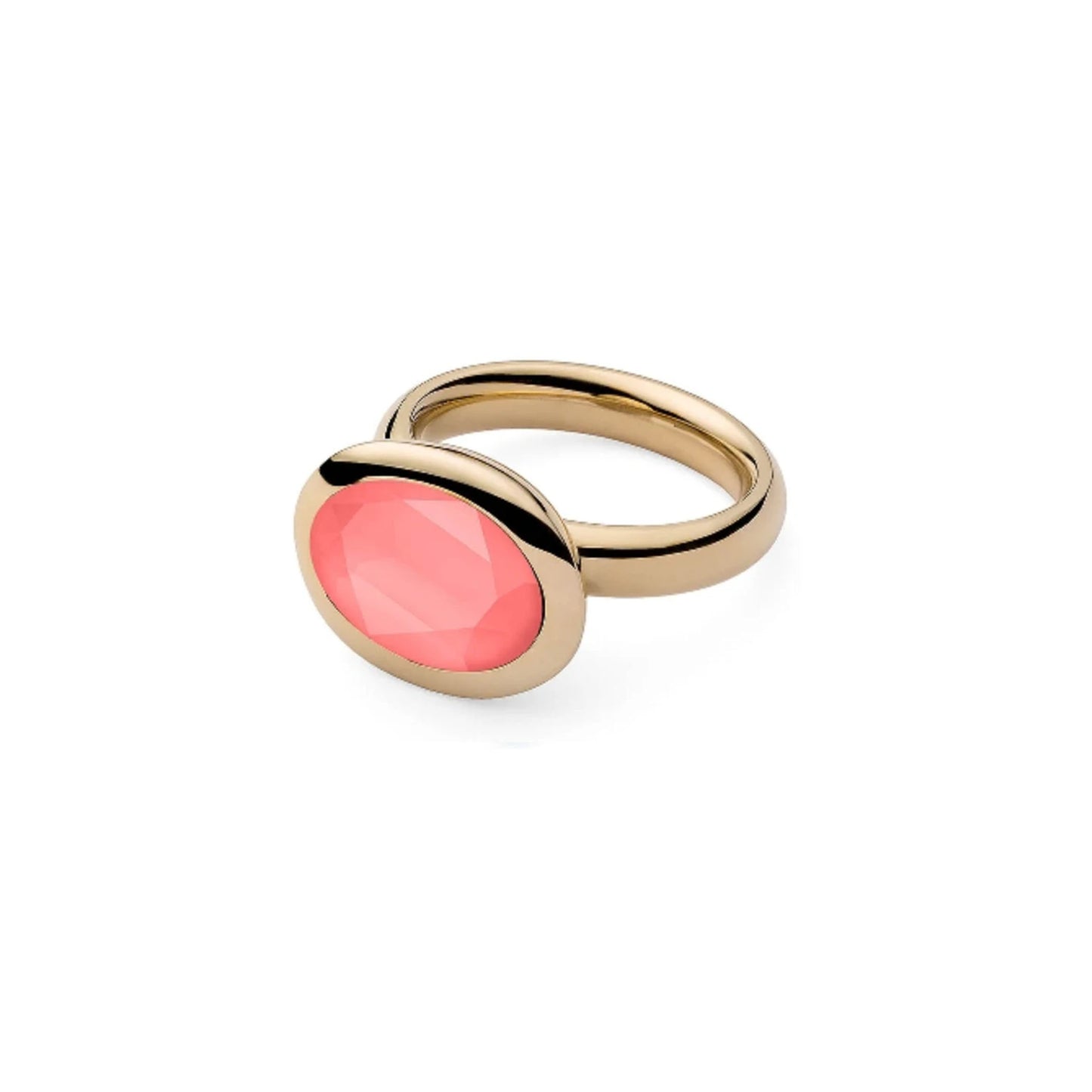 Tivola Ring in Gold - Light Coral