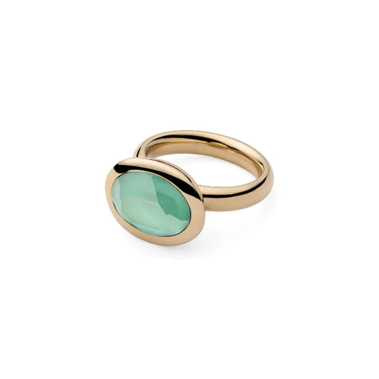Tivola Ring in Gold - Mint Green