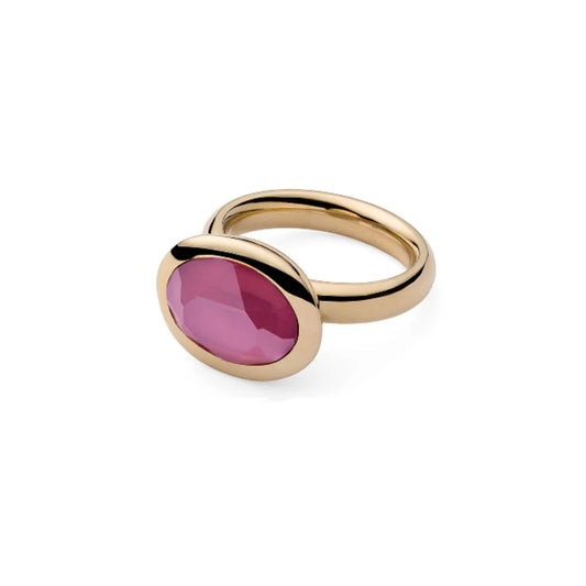 Tivola Ring in Gold - Peony Pink