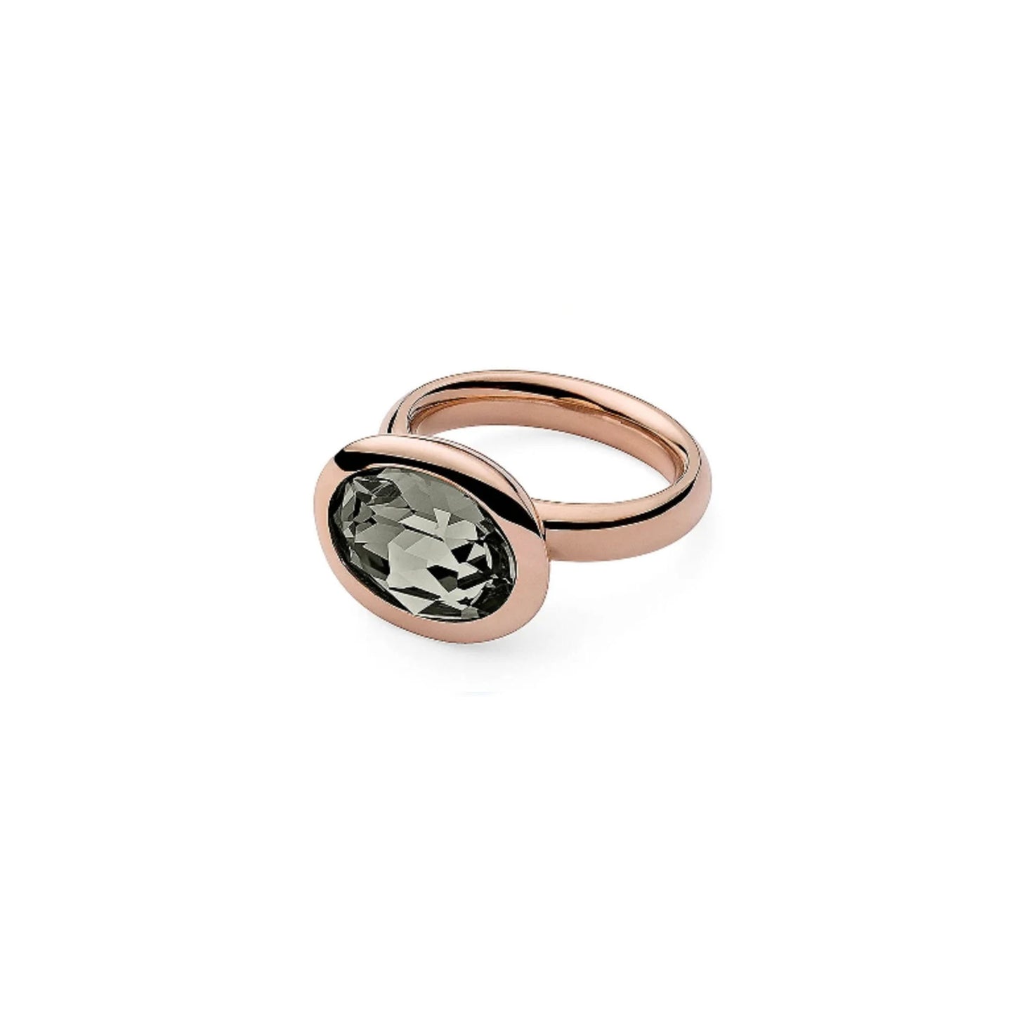 Tivola Ring in Rose Gold - Black Diamond