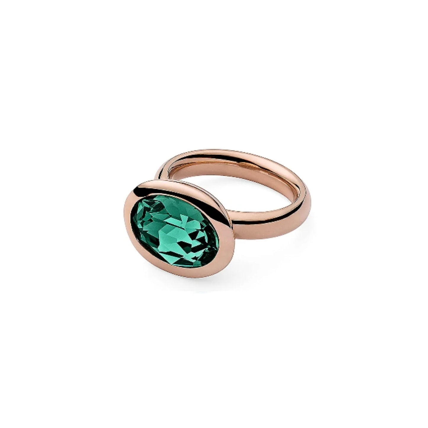 Tivola Ring in Rose Gold - Emerald