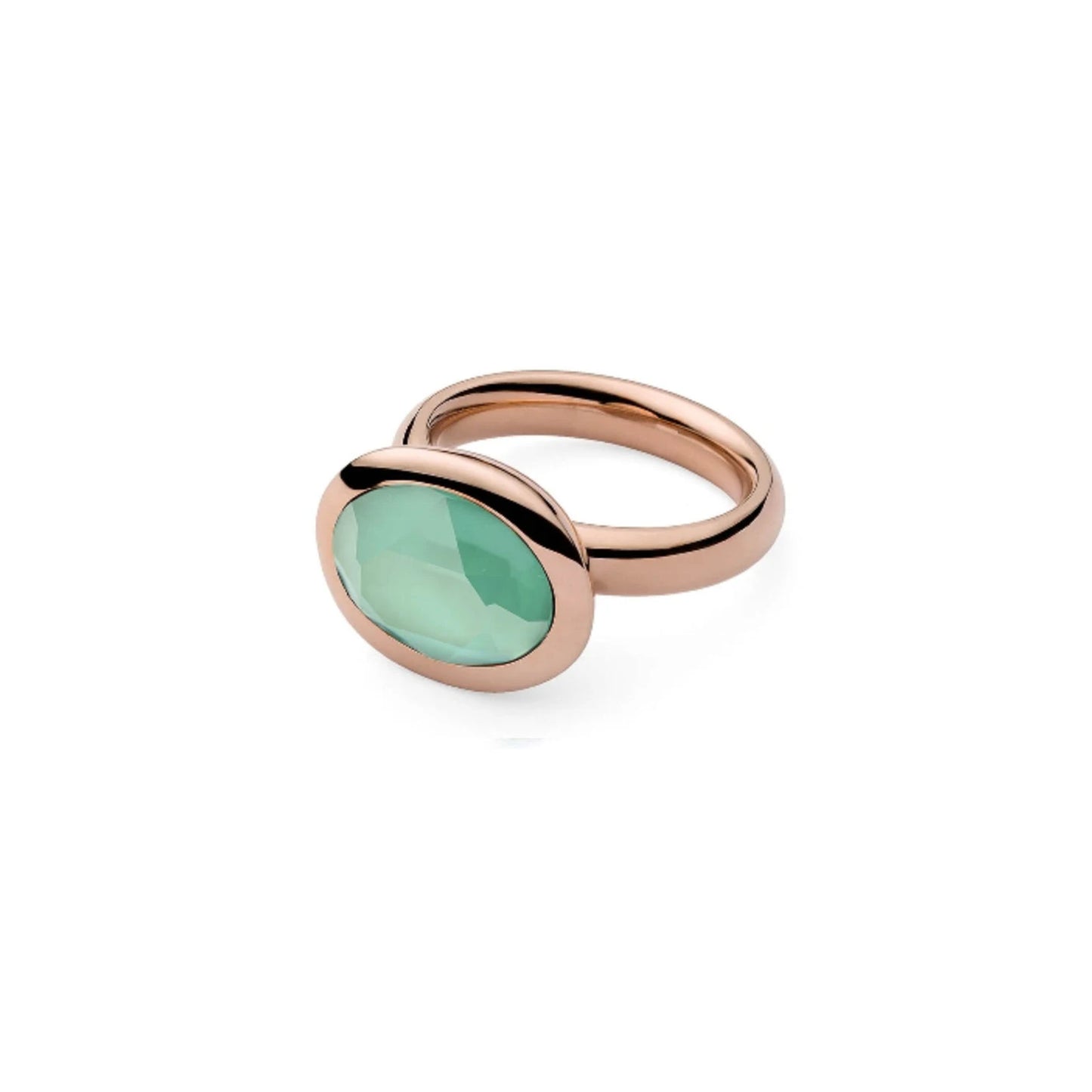 Tivola Ring in Rose Gold - Mint Green