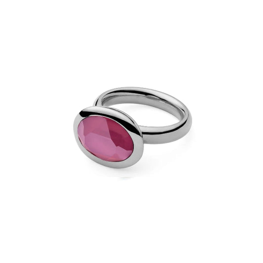 Tivola Ring in Silver - Peony Pink