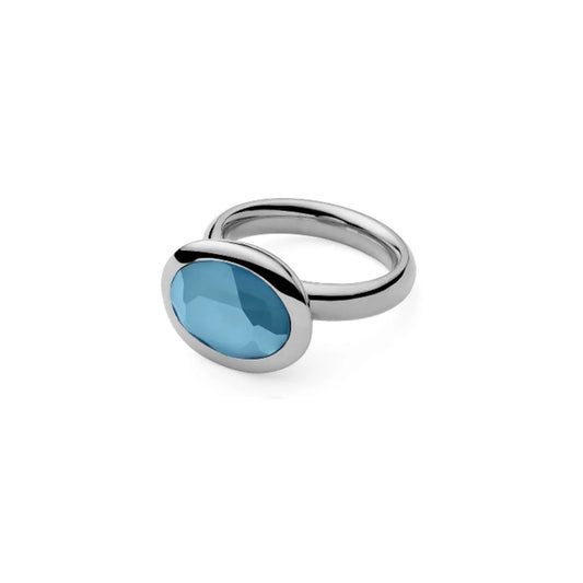 Tivola Ring in Silver - Summer Blue
